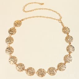 Elegant Ladies Metal Waist Gold Chain Belt Round Irregular Body Chain Sexy Accessory Beho Adjustable Belts For Women Punk