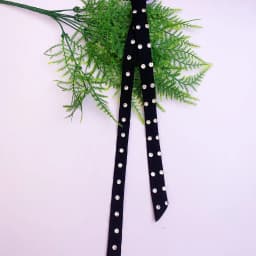 A Handmade Women's Jk School-Style Solid Color Narrow Elastic Band Tie, Diamond Accessories, Suitable for Daily Fashion Wear, Jk Shirts, Uniforms, Events, Performances, Etc
