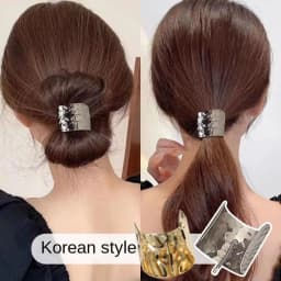 Horsetail Holder Retro Metal Lava Hairpin Korean Hair Accessories Ponytail Holder Head Bands Headwear Hair Ties Women Lady Girl