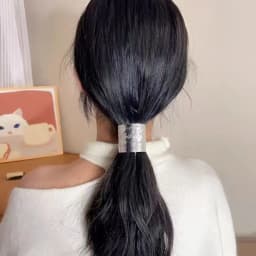 Horsetail Holder Retro Metal Lava Hairpin Korean Hair Accessories Ponytail Holder Head Bands Headwear Hair Ties Women Lady Girl