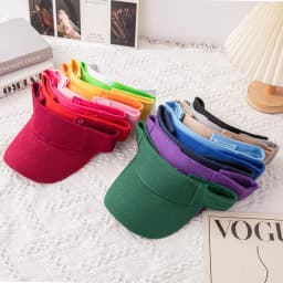 Unisex Summer Baseball Cap Casual Empty Top Sun Visor Tennis Cap for Children Outdoor Group Activities Solid Sunscreen for Boys