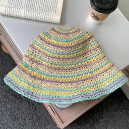 Rainbow Sun hat Women's Summer Hat Wide Brimmed Striped Sun Protection Fisherman Cap Bucket Hat Colorful Foldable Sunhat New