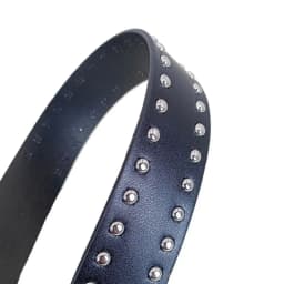 Casual Trendy Punk Rivet Belts Y2k Double Hole Eyelet Grommet Gothic Waistband Versatile Buckle Waist Belt
