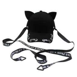 New fashion selling long band cat ears baseball cap men and women spring summer streamer cap hip hop hip hop hat