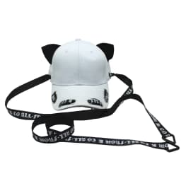 New fashion selling long band cat ears baseball cap men and women spring summer streamer cap hip hop hip hop hat