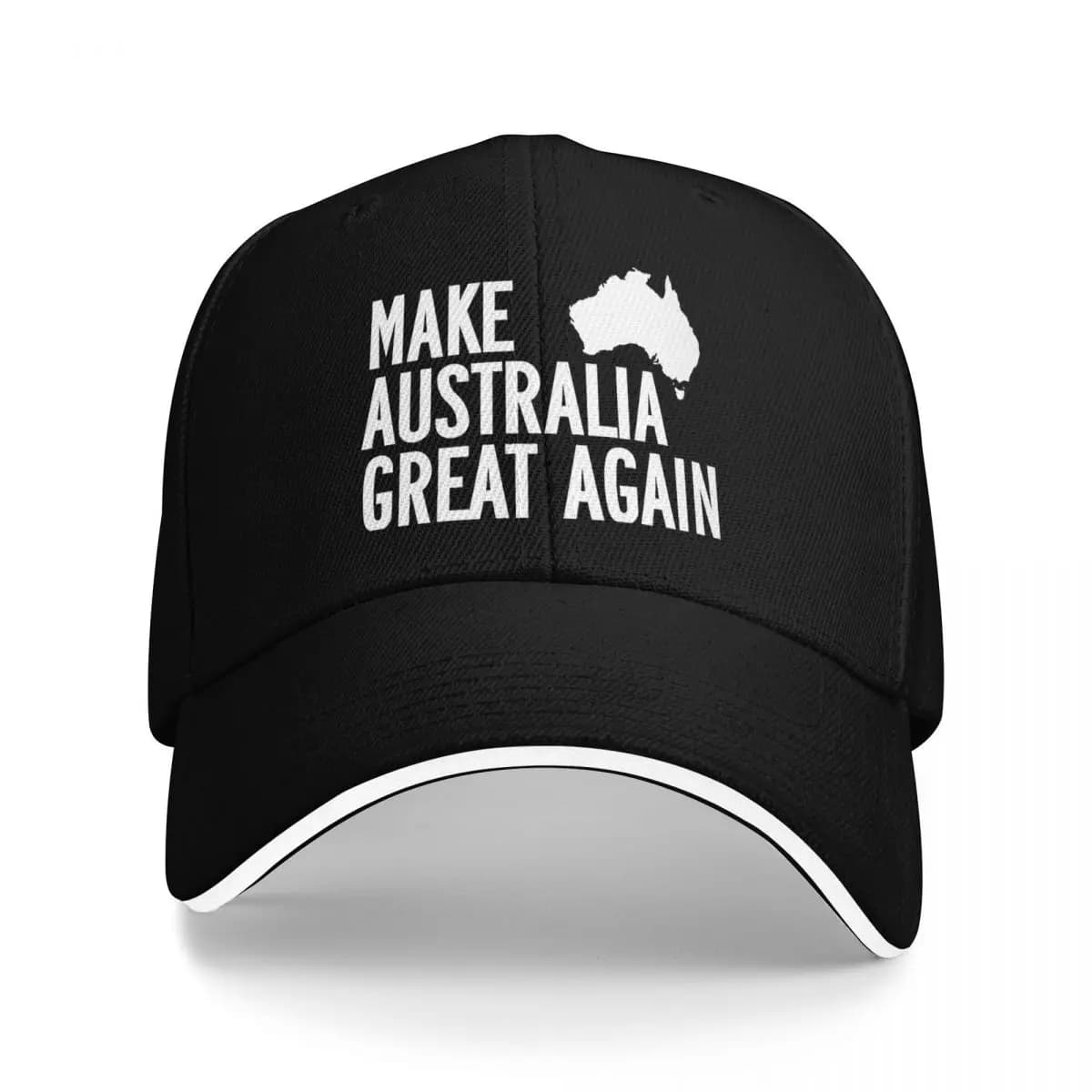 Make Australia Great Again Baseball Cap White Logo Kpop Rock Breathable Hip Hop Hats Men Adult Fashion Baseball Caps