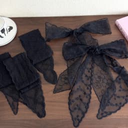 Super fairy lace headband women's versatile long bow tie hair rope forest style sweet tied hair ribbon long scarf waist belt