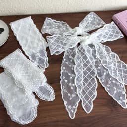 Super fairy lace headband women's versatile long bow tie hair rope forest style sweet tied hair ribbon long scarf waist belt