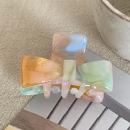 1pc Korean new ins bow small clip simple small hair clip bangs shark clip acetate princess clip