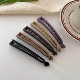 5pcs/4pcs Matte Banana Clip Vertical Clip Hair Clip on the Back of the Head, New Hairpin Seamless Ponytail Clip Headpiece