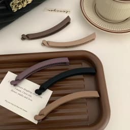 5pcs/4pcs Matte Banana Clip Vertical Clip Hair Clip on the Back of the Head, New Hairpin Seamless Ponytail Clip Headpiece