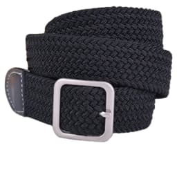 No drilling required Men Elastic Belt Canvas Belt Metal Pin Buckle Durable Stretch Belt