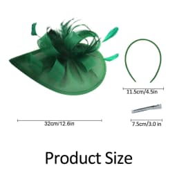 New Charming Fascinators Feather Wedding Drop Mesh Hat Flower Bride Cocktail Tea Party Headwear Women Hat Headban Hair Accessory