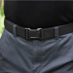 Tactical Belt Men's Elastic Webbing - Military Nylon Stretch Breathable Waistband for Outdoor Training Pants