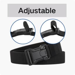 Tactical Belt Men's Elastic Webbing - Military Nylon Stretch Breathable Waistband for Outdoor Training Pants