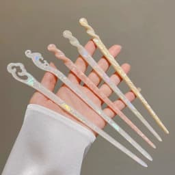 1pc Lily of the Valley Hairpin For Women At the Back of the Head Coiled Hair Hairpin Ancient Style Jade Hairpin Cheongsam Hanfu