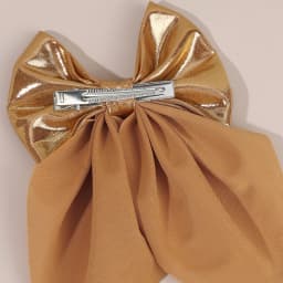 Large Size Satin Bow Hair Clip Gold Glossy Satin Butterfly Hairpin Smooth Surface Large Bow Accessories Headwear For women Girl