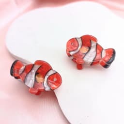 2/10PCS Personalized Animals Hairpin Acetate Animal Hair Clip Cartoon Fish Mini Hair Claw Hair Accessories Seashell Girls