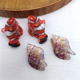 2/10PCS Personalized Animals Hairpin Acetate Animal Hair Clip Cartoon Fish Mini Hair Claw Hair Accessories Seashell Girls