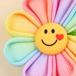 2Pcs Smile Sun Flower Hair Clips Sweet Cute Love Sunflower Baby Girls Hairpins Hair Brooches Accessories For Kids Girl Headwear