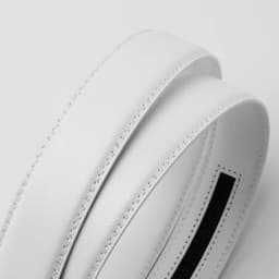 2025 White Color Elegant Men Women Unisex Genuine Leather Belts Automatic Buckle Luxury Brand High Quality Belts Famous Business