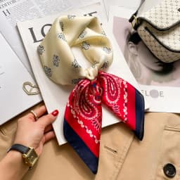 70cm Hair Print Silk cool Feeling Scarf For Women Fashion NeckTie Hand Bag Foulard Wrist Kerchief Shawl Wraps Hajib Lady