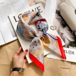 70cm Hair Print Silk cool Feeling Scarf For Women Fashion NeckTie Hand Bag Foulard Wrist Kerchief Shawl Wraps Hajib Lady