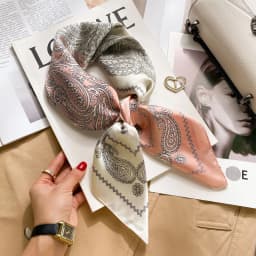 70cm Hair Print Silk cool Feeling Scarf For Women Fashion NeckTie Hand Bag Foulard Wrist Kerchief Shawl Wraps Hajib Lady