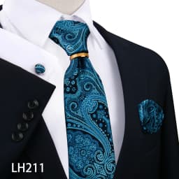 Men Tie Ring Gold Metal 8cm Necktie For Man Handkerchief Cufflinks Metal Ring Brooch Pin Set Luxury Wedding Party Ties Gifts