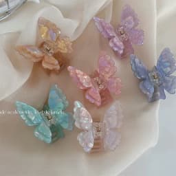 Fashion Fairy Butterfly Hair Claw for women Sweet Hair Clip girls Butterfly hairclaw Shark Hairpin Lady Crab Hair pin Headwear