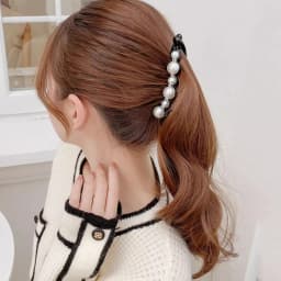 Fashion Rhinestones Pearl Hairpin Barrettes Classic Banana Clips For Ponytail Holder Women Girls Daily Headwear