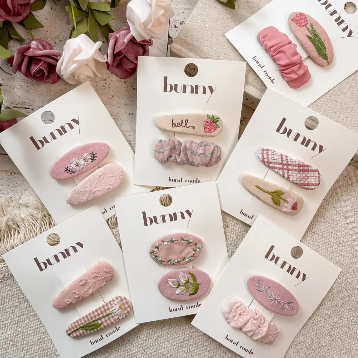 2Pcs Girls Sweet Hair Clip Headwear Bow Love Cute Bb Clips Pink Hairpin Fashionable Lovely Princess Sisters Hair Accessories