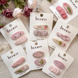 2Pcs Girls Sweet Hair Clip Headwear Bow Love Cute Bb Clips Pink Hairpin Fashionable Lovely Princess Sisters Hair Accessories