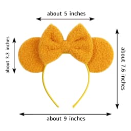 New Classic Cute Mouse Ears Chic Headband 5"Bow Girls And Kids Hairband Festival Cosplay DIY Hair Accessories Christmas Gift