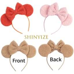 New Classic Cute Mouse Ears Chic Headband 5"Bow Girls And Kids Hairband Festival Cosplay DIY Hair Accessories Christmas Gift