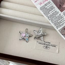 Colorful Star Hair Clips Y2K Metal Duckbill Hairpins Cute Small Hair Claws Sweet Edgy Dopamine Hair Accessories Side Bangs Clip