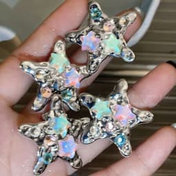 Colorful Star Hair Clips Y2K Metal Duckbill Hairpins Cute Small Hair Claws Sweet Edgy Dopamine Hair Accessories Side Bangs Clip