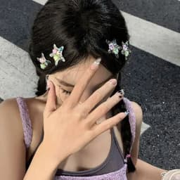 Colorful Star Hair Clips Y2K Metal Duckbill Hairpins Cute Small Hair Claws Sweet Edgy Dopamine Hair Accessories Side Bangs Clip