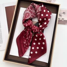 2024 Spring/Summer Retro Horse Print Neckerchief 70*70cm Green Square Scarf Women’s Breathable Imitation Silk Bandannas