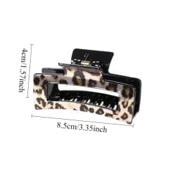 1Pcs Tortoise Hair Claw Clips Leopard Print Stylish Hair Accessories for Women Fashion Strong Hold Clips for Thick Thin hair
