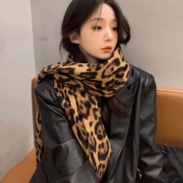 New Fashion Sexy Leopard Women Winter Warm Scarf Tassels Shawl Cashmere Foulard Pashmina Hijabs Lady Scarves Wraps