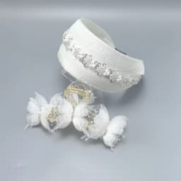 2025 New Luxury Pearl Hairband Women Elegant Mesh Wide Headband with Dots Fashion Hair Accessories Polka Dot Set  Hair Band