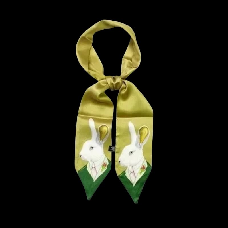 New Style Decoration Women's Printed Animal style Scarf Business Small Neckerchief Silk Scarves skinny scarf