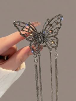 1Pcs Fashion Elegant Butterfly Fringes Hair Claws For Women Hair Accessories