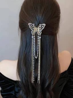 1Pcs Fashion Elegant Butterfly Fringes Hair Claws For Women Hair Accessories