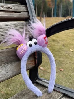 Spring and Summer New Style Ugly Doll Hairband with Quirky Ears, Cute Headband, Girly Dopamine Cartoon Plush Funny Hairband, Hair Accessory, Headwear for Women