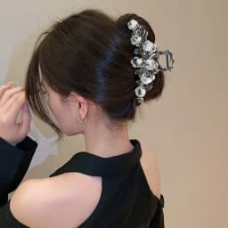 1Pcs Fashion Antique Rose Tassels Hair Claws elegant temperament For Women Girls Party Hair Accessories