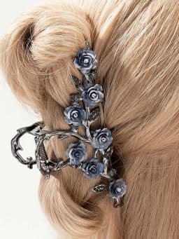 1Pcs Fashion Antique Rose Tassels Hair Claws elegant temperament For Women Girls Party Hair Accessories