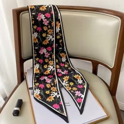 Design Print Skinny Scarf Plaid Horse Hairband Scarves Women Narrow Scarfs Bag Ribbons Luxury Brand Wrist Towel Foulard