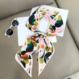 Design Print Skinny Scarf Plaid Horse Hairband Scarves Women Narrow Scarfs Bag Ribbons Luxury Brand Wrist Towel Foulard